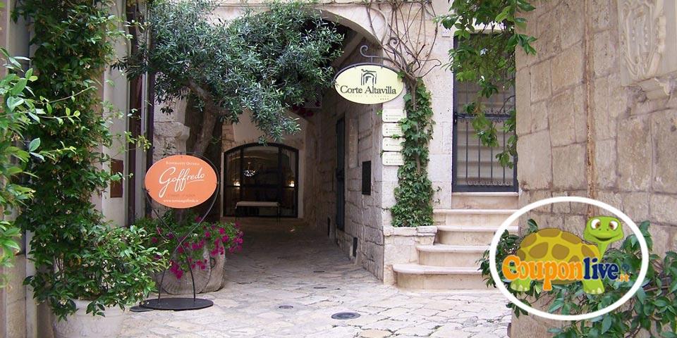 CONVERSANO. 1 Notte in Mezza Pensione con Percorso Spa a partire da Euro 189,00 a coppia, da Corte Altavilla.