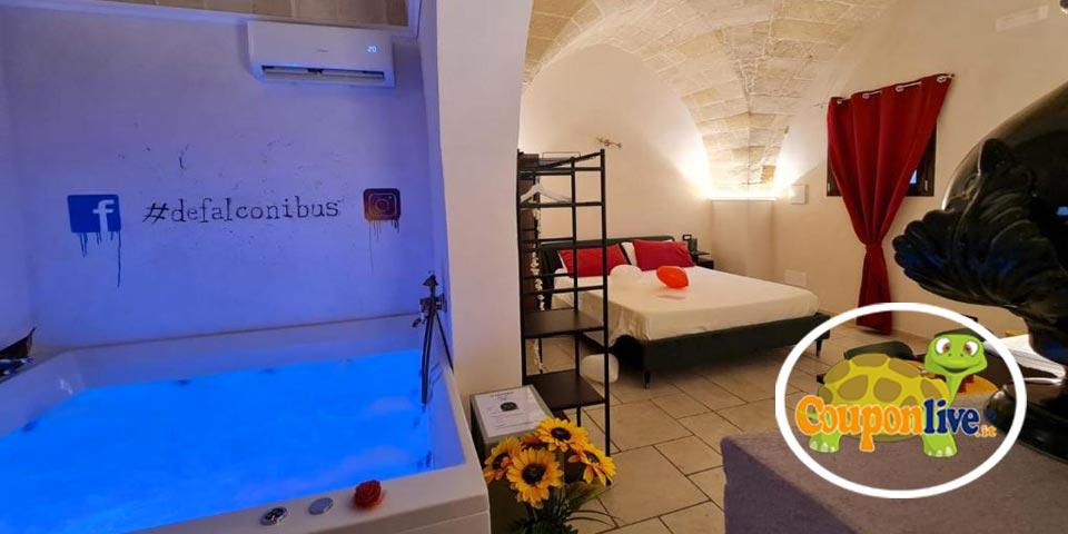 PULSANO. Una Notte in suite o in Day use con  Vasca Idromassaggio, Sauna, Prosecco e Stuzzicheria  a soli Euro 119,00  a coppia,  da SUITE IL VICO 